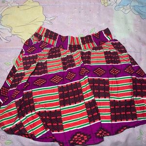 Ankara Pleated Skirt